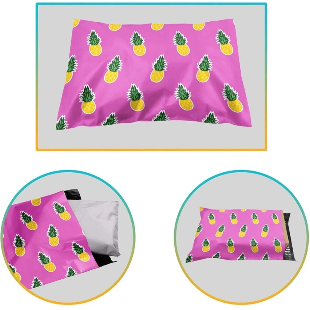 25 pineapple poly mailers (10x13) - Picture 3 of 5